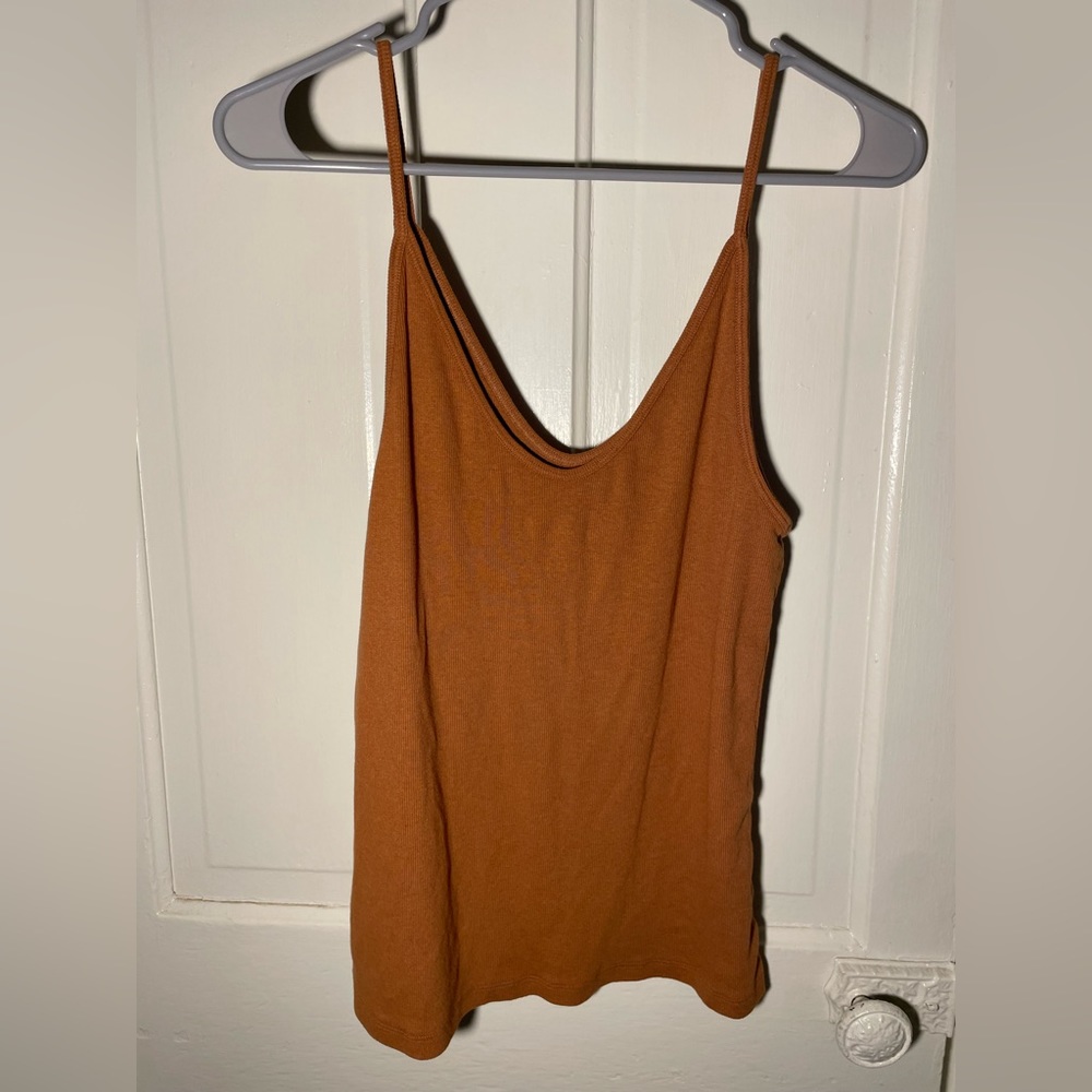 Burnt orange tank top scoop neck - Picture 1 of 4